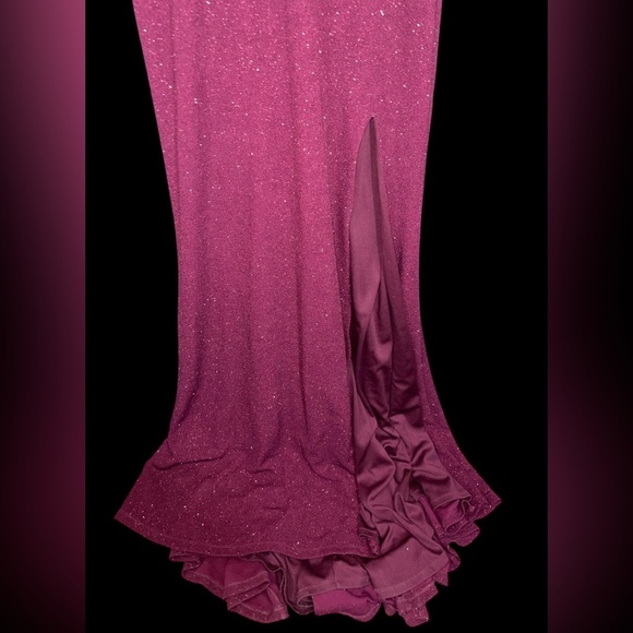 The Dear Moon Burgundy Juniors Prom Dress - Picture 3 of 9